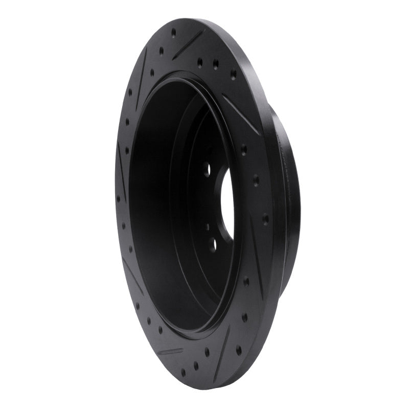 R1 Concepts Honda Odyssey Rear Right Drilled & Slotted Brake Rotor - Black | rncECB - 59050R - JDMuscleSPK975947