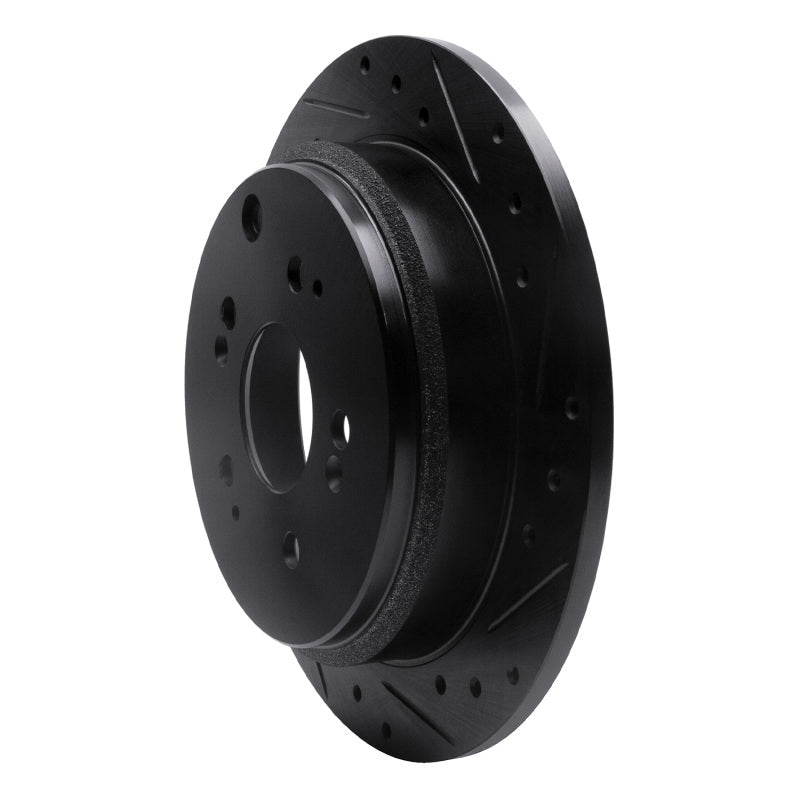R1 Concepts Honda Odyssey Rear Right Drilled & Slotted Brake Rotor - Black | rncECB - 59050R - JDMuscleSPK975947