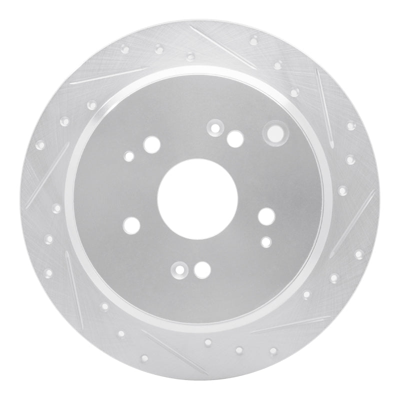 R1 Concepts Honda Odyssey Rear Right Drilled & Slotted Brake Rotor - Silver | rncEDZ - 59047R - JDMuscleSPK986474