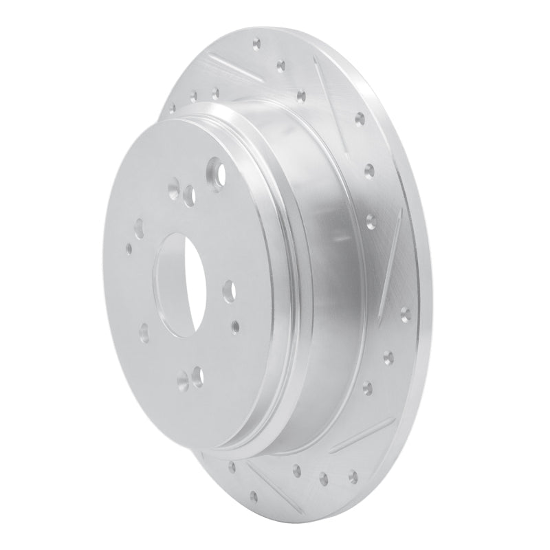 R1 Concepts Honda Odyssey Rear Right Drilled & Slotted Brake Rotor - Silver | rncEDZ - 59047R - JDMuscleSPK986474