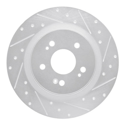 R1 Concepts Honda Odyssey Rear Right Drilled & Slotted Silver Brake Rotor (Part rncEDZ - 59066R) | rncEDZ - 59066R - JDMuscleSPK986497