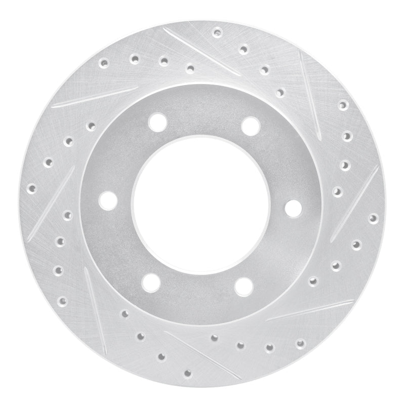R1 Concepts Honda Passport Front Right Drilled & Slotted Silver Brake Rotor (Part Number: RNCEDZ - 37010R) | rncEDZ - 37010R - JDMuscleSPK985190