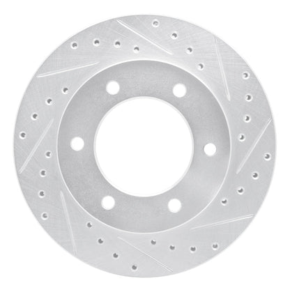 R1 Concepts Honda Passport Front Right Drilled & Slotted Silver Brake Rotor (Part Number: RNCEDZ - 37010R) | rncEDZ - 37010R - JDMuscleSPK985190