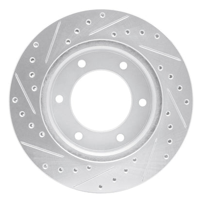 R1 Concepts Honda Passport Front Right Drilled & Slotted Silver Brake Rotor (Part Number: RNCEDZ - 37010R) | rncEDZ - 37010R - JDMuscleSPK985190