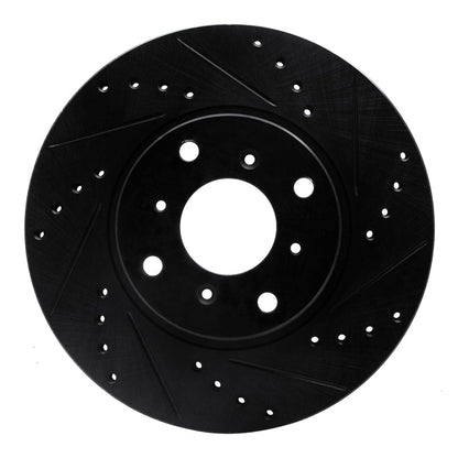R1 Concepts Honda Prelude Front Right Drilled & Slotted Brake Rotor (Part rncECB - 59022R) | rncECB - 59022R - JDMuscleSPK975902