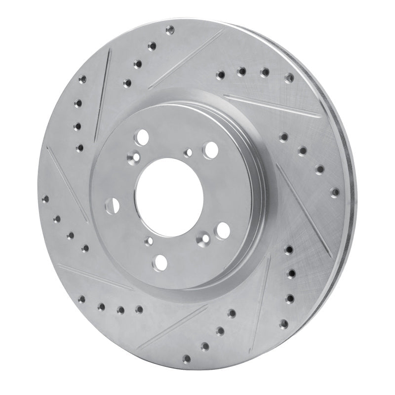 R1 Concepts Honda Ridgeline Front Left Drilled & Slotted Silver Brake Rotor Part Number RNCEDZ - 59051L | rncEDZ - 59051L - JDMuscleSPK986476