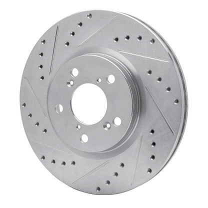 R1 Concepts Honda Ridgeline Front Left Drilled & Slotted Silver Brake Rotor Part Number RNCEDZ - 59051L | rncEDZ - 59051L - JDMuscleSPK986476
