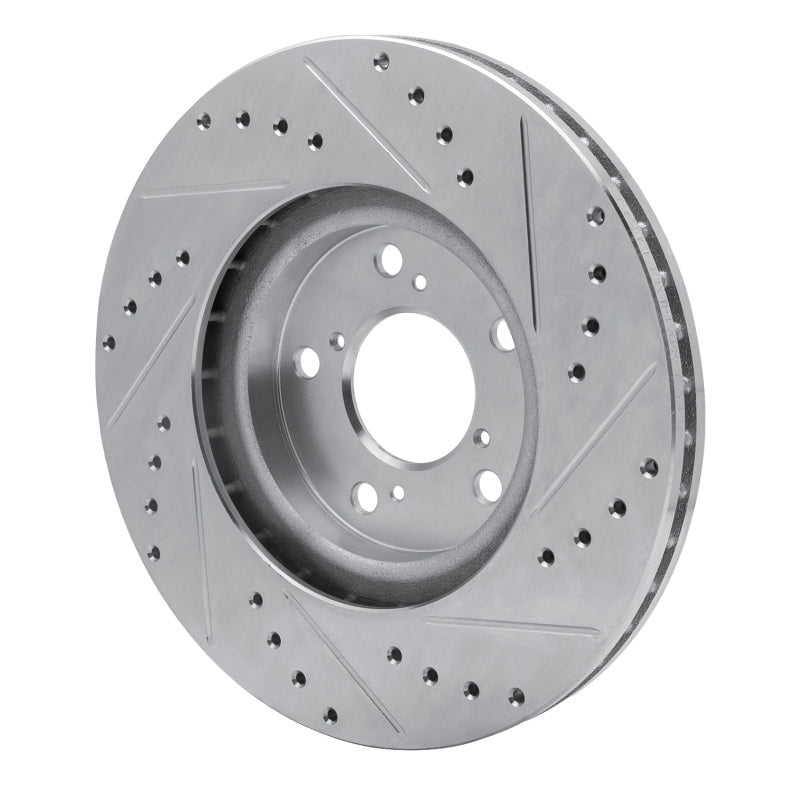R1 Concepts Honda Ridgeline Front Left Drilled & Slotted Silver Brake Rotor Part Number RNCEDZ - 59051L | rncEDZ - 59051L - JDMuscleSPK986476