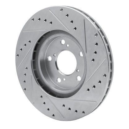 R1 Concepts Honda Ridgeline Front Left Drilled & Slotted Silver Brake Rotor Part Number RNCEDZ - 59051L | rncEDZ - 59051L - JDMuscleSPK986476