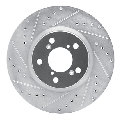 R1 Concepts Honda Ridgeline Front Left Drilled & Slotted Silver Brake Rotor Part Number RNCEDZ - 59051L | rncEDZ - 59051L - JDMuscleSPK986476