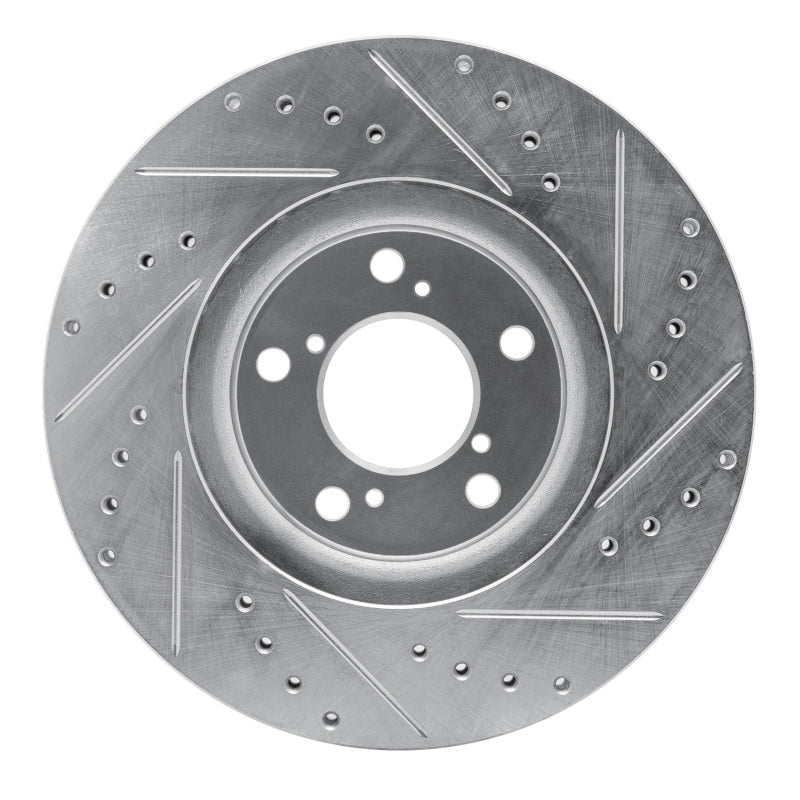R1 Concepts Honda Ridgeline Front Left Drilled & Slotted Silver Brake Rotor Part Number RNCEDZ - 59051L | rncEDZ - 59051L - JDMuscleSPK986476
