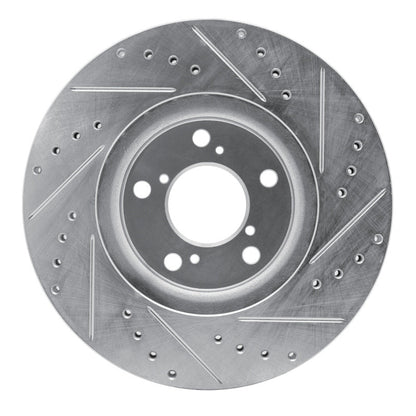 R1 Concepts Honda Ridgeline Front Left Drilled & Slotted Silver Brake Rotor Part Number RNCEDZ - 59051L | rncEDZ - 59051L - JDMuscleSPK986476