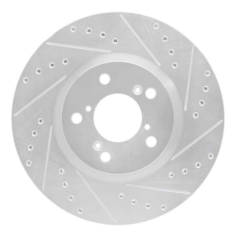 R1 Concepts Honda Ridgeline Front Right Drilled & Slotted Silver Brake Rotor (Part rncEDZ - 59051R) | rncEDZ - 59051R - JDMuscleSPK986477