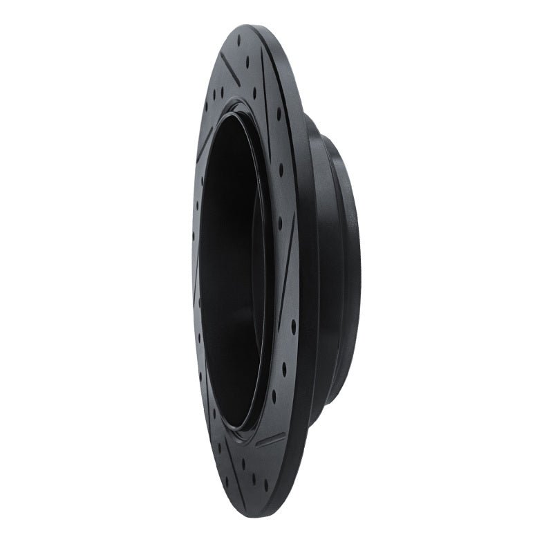 R1 Concepts Honda Ridgeline Rear Left Drilled & Slotted Black Brake Rotor (Part Number: RNC - ECB - 59062L) | rncECB - 59062L - JDMuscleSPK975962