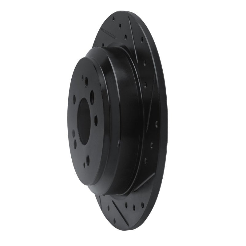 R1 Concepts Honda Ridgeline Rear Right Drilled & Slotted Black Brake Rotor (Part Number: RNC - ECB - 59062R) | rncECB - 59062R - JDMuscleSPK975963