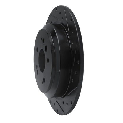 R1 Concepts Honda Ridgeline Rear Right Drilled & Slotted Black Brake Rotor (Part Number: RNC - ECB - 59062R) | rncECB - 59062R - JDMuscleSPK975963