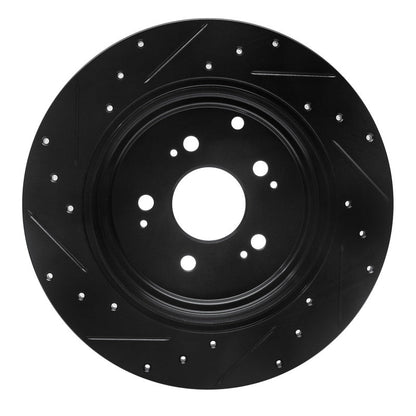 R1 Concepts Honda Ridgeline Rear Right Drilled & Slotted Brake Rotor (Part rncECB - 59052R) | rncECB - 59052R - JDMuscleSPK975951