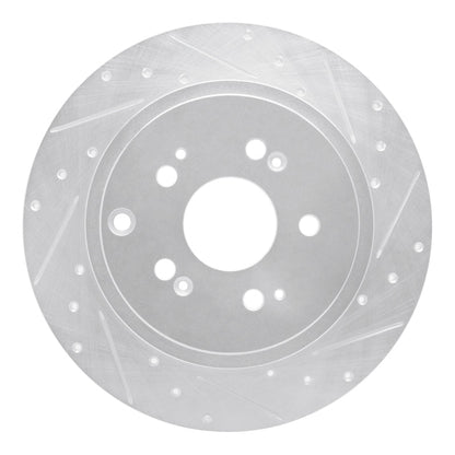 R1 Concepts Honda Ridgeline Rear Right Drilled & Slotted Silver Brake Rotor (Part rncEDZ - 59052R) | rncEDZ - 59052R - JDMuscleSPK986479