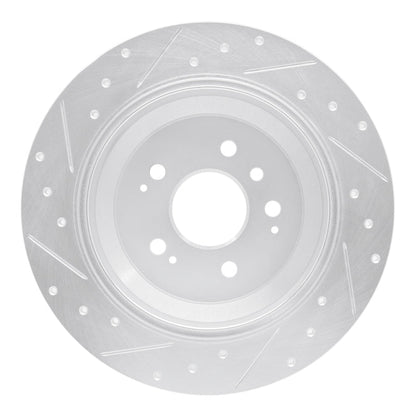 R1 Concepts Honda Ridgeline Rear Right Drilled & Slotted Silver Brake Rotor (Part rncEDZ - 59062R) | rncEDZ - 59062R - JDMuscleSPK986491