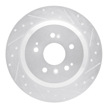 R1 Concepts Honda Ridgeline Rear Right Drilled & Slotted Silver Brake Rotor (Part rncEDZ - 59062R) | rncEDZ - 59062R - JDMuscleSPK986491