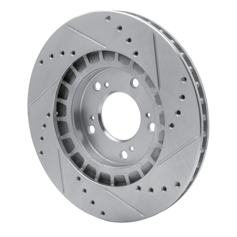 R1 Concepts Honda S2000 Front Left Drilled & Slotted Silver Brake Rotor (Part rncEDZ - 59027L) | rncEDZ - 59027L - JDMuscleSPK977277