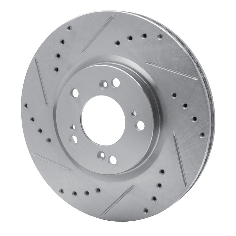 R1 Concepts Honda S2000 Front Left Drilled & Slotted Silver Brake Rotor (Part rncEDZ - 59027L) | rncEDZ - 59027L - JDMuscleSPK977277