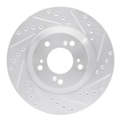 R1 Concepts Honda S2000 Front Right Drilled & Slotted Silver Brake Rotor (Part Number: rncEDZ - 59027R) | rncEDZ - 59027R - JDMuscleSPK977278