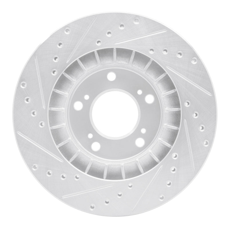 R1 Concepts Honda S2000 Front Right Drilled & Slotted Silver Brake Rotor (Part Number: rncEDZ - 59027R) | rncEDZ - 59027R - JDMuscleSPK977278