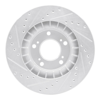 R1 Concepts Honda S2000 Front Right Drilled & Slotted Silver Brake Rotor (Part Number: rncEDZ - 59027R) | rncEDZ - 59027R - JDMuscleSPK977278