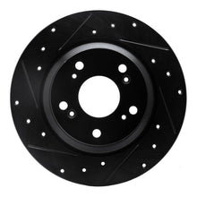 R1 Concepts Honda S2000 Rear Left Drilled & Slotted Brake Rotor – Black Finish, Part Number RNC - ECB - 59028L | rncECB - 59028L - JDMuscleSPK975913
