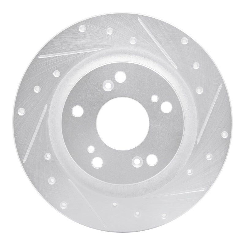 R1 Concepts Honda S2000 Rear Right Drilled & Slotted Silver Brake Rotor (Part RNCEDZ - 59028R) | rncEDZ - 59028R - JDMuscleSPK977280