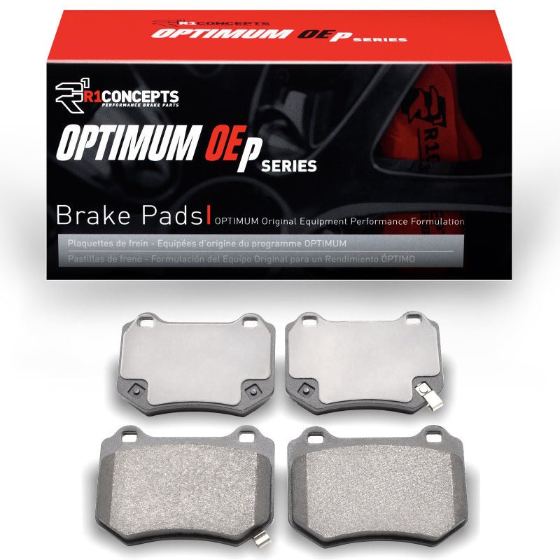 R1 Concepts Optimum OEp Rear Brake Pads for 2018 - 2025 Subaru WRX STI | rnc2551 - 2118 - 00 - JDMuscleSPK942529