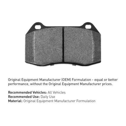 R1 Concepts R1 Optimum OEp Front Brake Pads for Honda Civic Wagon (1983 - 2006) | rnc2551 - 0256 - 00 - JDMuscleSPK942069