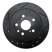 R1 Concepts Rear Left Drilled & Slotted Black Brake Rotor for 1994 - 1995 Toyota Celica | rncECB - 76060L - JDMuscleSPK983699