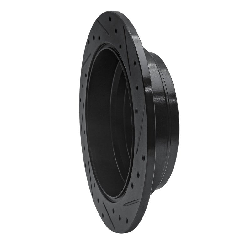 R1 Concepts Rear Left Drilled & Slotted Black Brake Rotor for 2002 - 2004 Honda Odyssey | rncECB - 59047L - JDMuscleSPK975942