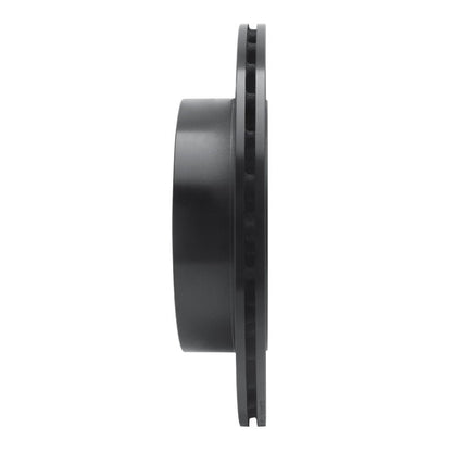 R1 Concepts Rear Left Drilled & Slotted Black Brake Rotor for 2005 - 2007 Subaru Impreza | rncECB - 13017L - JDMuscleSPK973620