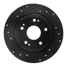R1 Concepts Rear Left Drilled & Slotted Black Brake Rotor for 2016 - 2025 Honda Accord Sedan | rncECB - 59071L - JDMuscleSPK938042