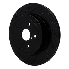 R1 Concepts Rear Left Drilled & Slotted Black Brake Rotor for Subaru WRX 2018 - 2025 – Part No. rncECB - 13042L | rncECB - 13042L - JDMuscleSPK973668