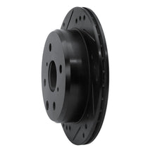 R1 Concepts Rear Left Drilled & Slotted Black Brake Rotor for Toyota Celica 1982 - 1985 | rncECB - 76014L - JDMuscleSPK983655