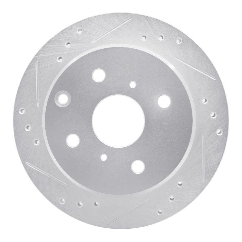 R1 Concepts Rear Left Drilled & Slotted Brake Rotor for 1982 - 1985 Toyota Celica | rncEDZ - 76014L - JDMuscleSPK987475
