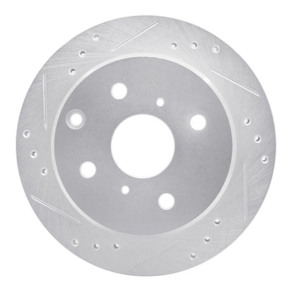 R1 Concepts Rear Left Drilled & Slotted Brake Rotor for 1982 - 1985 Toyota Celica | rncEDZ - 76014L - JDMuscleSPK987475