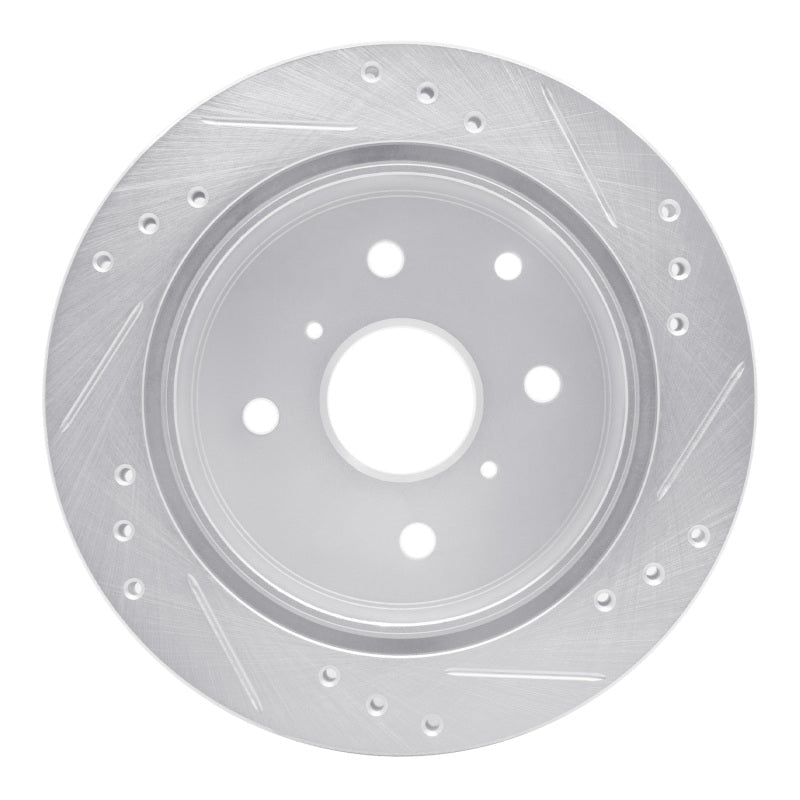 R1 Concepts Rear Left Drilled & Slotted Brake Rotor for 1982 - 1985 Toyota Celica | rncEDZ - 76014L - JDMuscleSPK987475