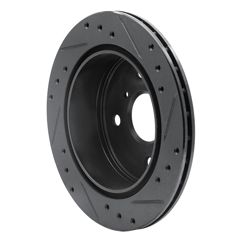 R1 Concepts Rear Left Drilled & Slotted Brake Rotor for 1984 - 1988 Toyota Cressida | rncECB - 76025L - JDMuscleSPK983673