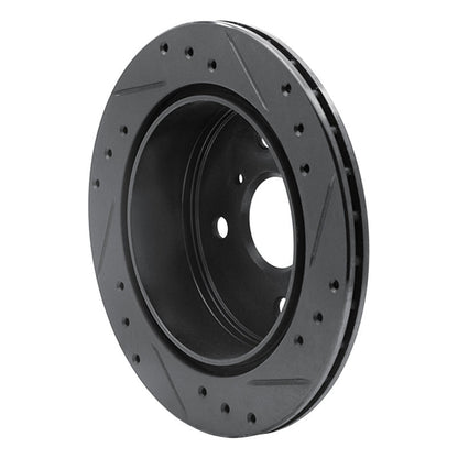 R1 Concepts Rear Left Drilled & Slotted Brake Rotor for 1984 - 1988 Toyota Cressida | rncECB - 76025L - JDMuscleSPK983673