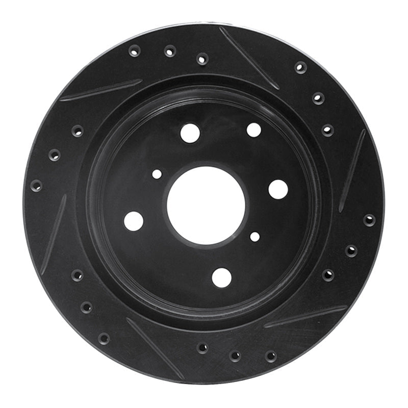 R1 Concepts Rear Left Drilled & Slotted Brake Rotor for 1984 - 1988 Toyota Cressida | rncECB - 76025L - JDMuscleSPK983673