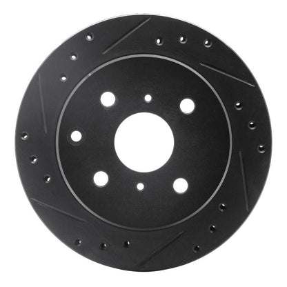 R1 Concepts Rear Left Drilled & Slotted Brake Rotor for 1984 - 1988 Toyota Cressida | rncECB - 76025L - JDMuscleSPK983673