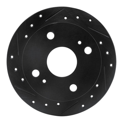 R1 Concepts Rear Left Drilled & Slotted Brake Rotor for 1985 - 1987 Toyota Corolla (US/Canada) by R1 Concepts Part Number RNC - ECB - 76023L | rncECB - 76023L - JDMuscleSPK983669