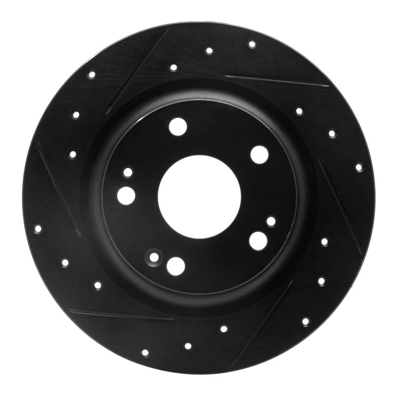 R1 Concepts Rear Left Drilled & Slotted Brake Rotor for Honda Civic Sedan 2017 - 2020 by R1 Concepts Part No. rncECB - 59068L | rncECB - 59068L - JDMuscleSPK975966
