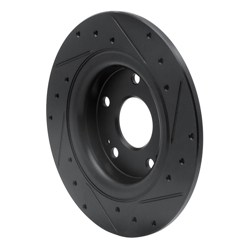 R1 Concepts Rear Left Drilled & Slotted Brake Rotor for Honda Civic Sedan 2017 - 2020 by R1 Concepts Part No. rncECB - 59068L | rncECB - 59068L - JDMuscleSPK975966