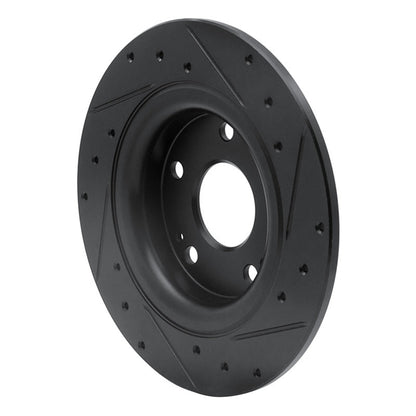 R1 Concepts Rear Left Drilled & Slotted Brake Rotor for Honda Civic Sedan 2017 - 2020 by R1 Concepts Part No. rncECB - 59068L | rncECB - 59068L - JDMuscleSPK975966